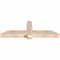 Ekena Millwork Eugene Smooth Timber Gable Bracket, Douglas Fir, 60"W x 20"H x 5 1/2"D x 5 1/2"F, 8/12 Pitch GBW060X20X0606EUG00SDF - alternate 3